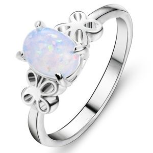 Ring - Silver and Opalesque  Soul Giver
